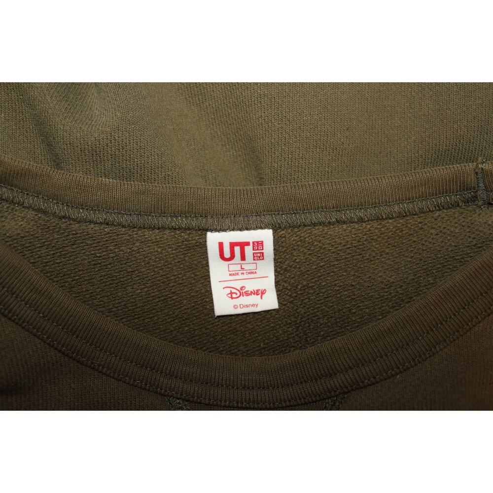 Uniqlo - Mickey Mouse‎ Big Logo Green Sweatshirt Sz L - Picture 7 of 10